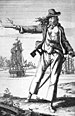 18th century lithograph of Anne Bonny