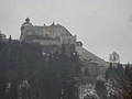 Fortress Hohenwerfen from the south in winter