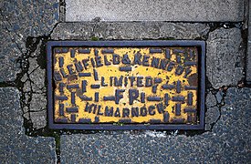 Fire hydrant cover, Bangor - geograph.org.uk - 2449876.jpg