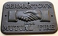 Fire mark for Mutual Fire Insurance Company of Germantown and Vicinity in Philadelphia, Pennsylvania.jpg
