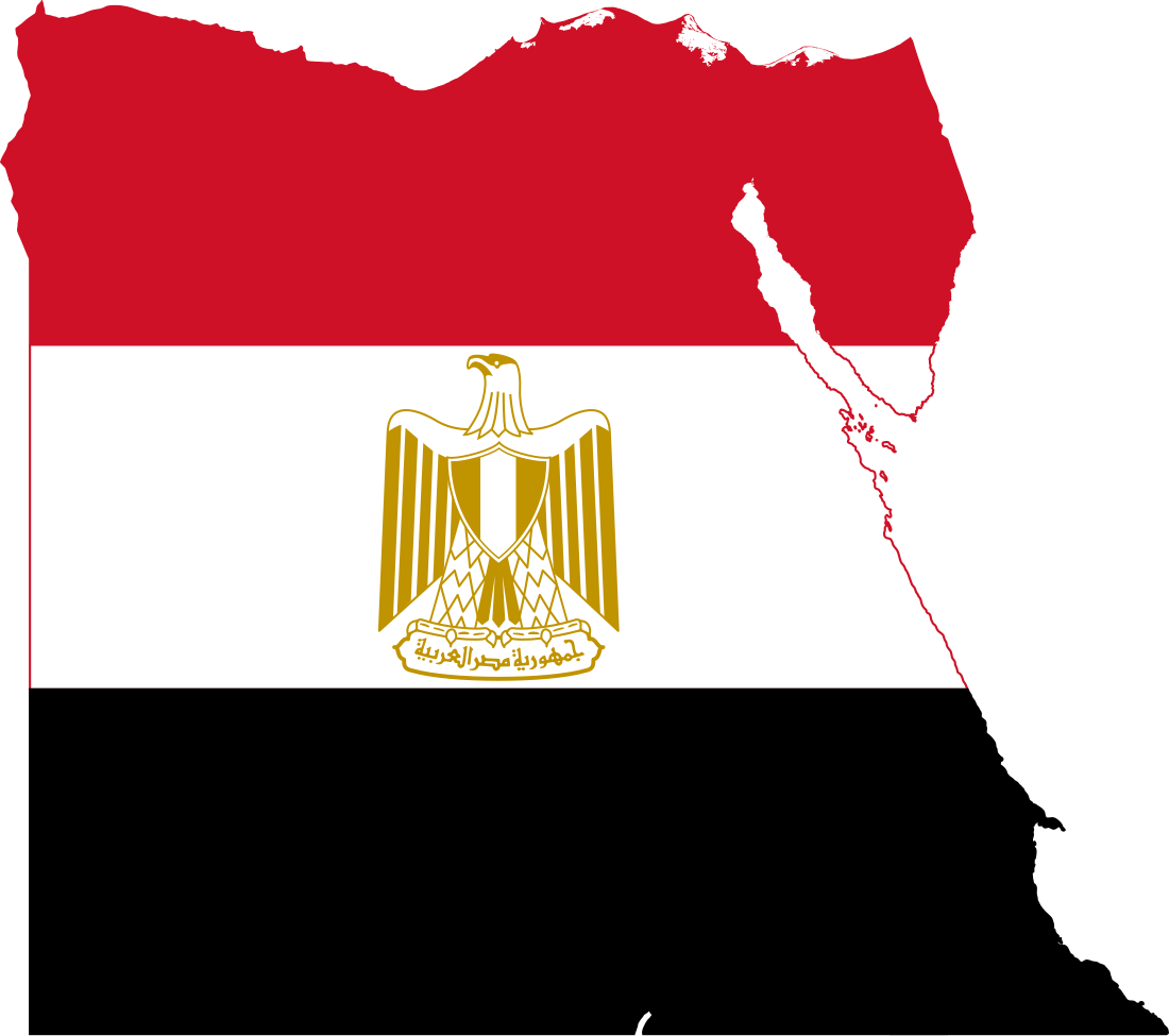 File:Flag map of Egypt (de facto).svg