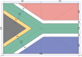 Rozměry jihoafrické vlajky