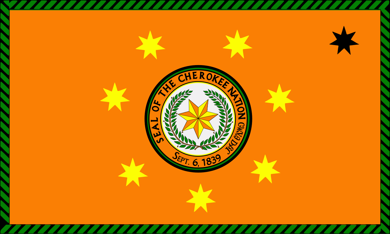 Download File:Flag of the Cherokee Nation.svg - Wikimedia Commons