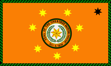Flag of the Cherokee Nation.svg