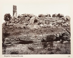 Fotografi från Agrigento på tempel - Hallwylska museet - 104079.tif
