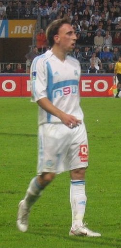 Ribéry playing for Marseille against Lille in October 2005