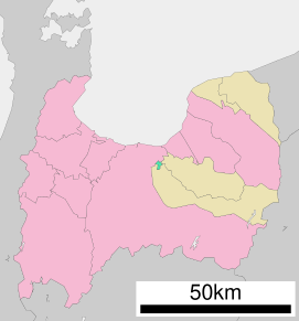 Lokasi Funahashi di Prefektur Toyama