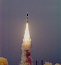 Thumbnail for File:GSLV-F01 Blasting off from the Sathish Dawan Space Centre, Sriharikota, to place EDUSAT- India's first full-fledged educational sattellite- in orbit on September 20, 2004 (2).jpg