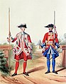 Soldat und Offizier 1757