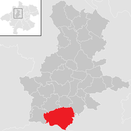Poloha obce Gaspoltshofen v okrese Grieskirchen (klikacia mapa)