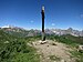 Geißspitze im Montafon, Blick zu Schesaplana und Zimba