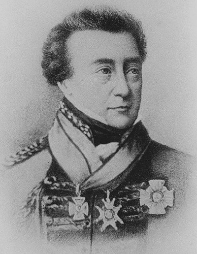 Colonel William Inglis, struck down while commanding the 1st battalion at the Battle of Albuera, May 1811