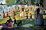 Georges-Pierre Seurat, En söndagseftermiddag på ön La Grande Jatte 1884–86.