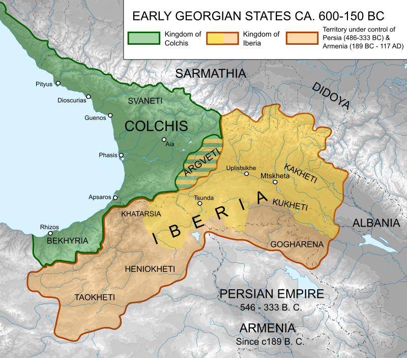 the ancient kingdoms of Colchis and Iberia.