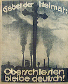 German propaganda poster, Weimar Republic, 1921 German propaganda poster, Upper Silesia Plebiscite 1.jpg