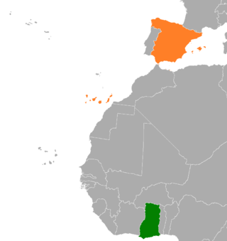 <span class="mw-page-title-main">Ghana–Spain relations</span> Bilateral relations