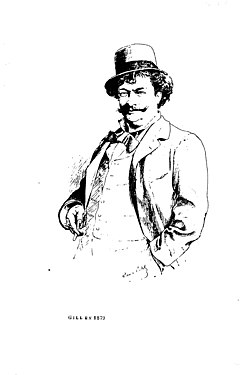 Émile Cohl, Portrait de Gill (1879).