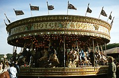 James Noyce & Sons' traditional "gallopers" at Nottingham Goose Fair in 1983