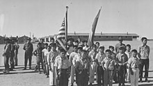 Boy Scout Memorial Day parade at the Granada War Relocation Center, Amache, Colorado, 1943. GranadaBoyScoutMemorialParade5.jpg