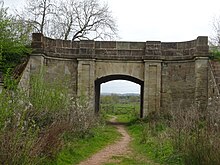 This ashlar arch carried the canal over the drive to Nynehead Court.