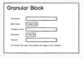 Setting a category block