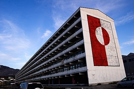 Blok P, the largest building in Greenland and formerly home to about 1% of its population, was demolished on October 19, 2012.