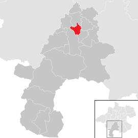Poloha obce Gschwandt v okrese Gmunden (klikacia mapa)