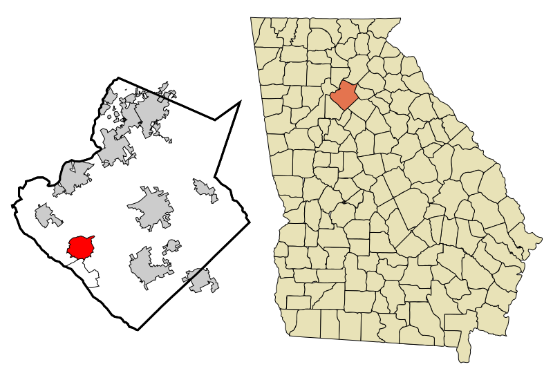 File:Gwinnett County Georgia Incorporated and Unincorporated areas Lilburn Highlighted.svg