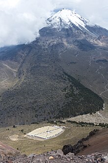HAWC with the Pico de Orizaba in the background, August 2014 HAWC from LMT Aug 19 2014 03.jpg