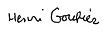Henri Gouhier'in imzası