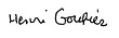 firma de Henri Gouhier