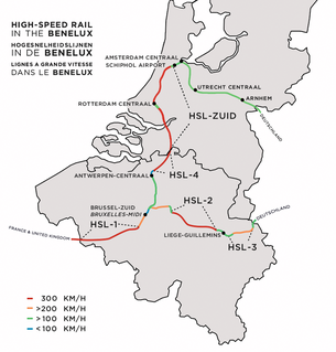 HSL 4 Belgian part of the High Speed Line Antwerp - Brussels.