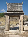 Sarcophagus on two columns and plinth