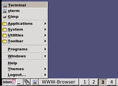 IceWM's Start Menu is intended to resemble that of Windows 95.