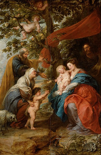 File:Ildefonso-Altar - The Holy Family under the appletree, by Peter Paul Rubens.jpg