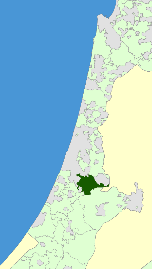 Israel Map - Gezer Regional Council Zoomin.svg
