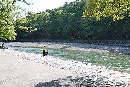 Isuzu River Naiku Ise-jingu Grand Shrine 01-r
