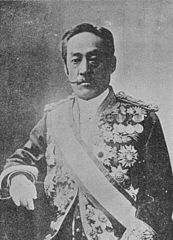 Iwakura Tomosada (in 1911 court uniform for Imperial Household Agency chokuninkan)