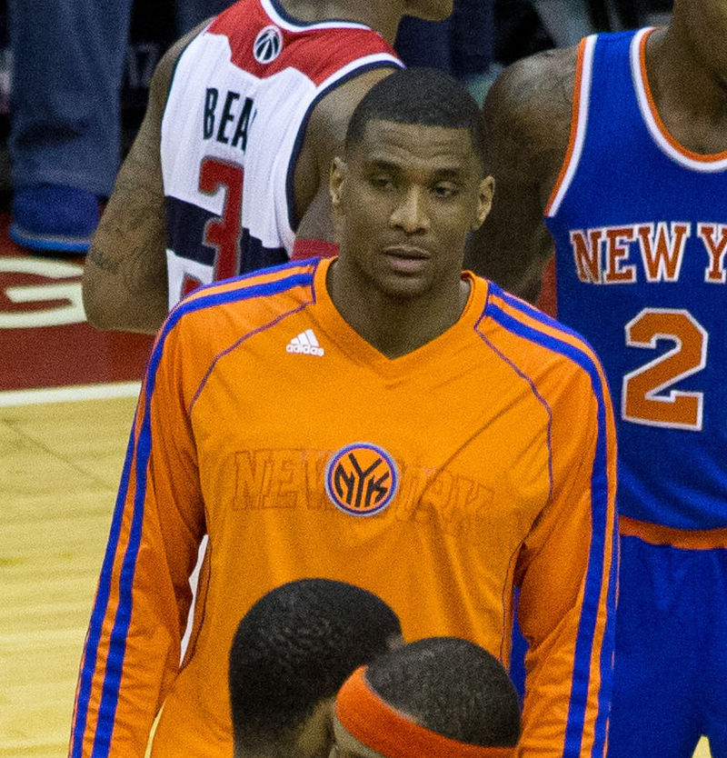 Trilogy's Rashad McCants (32) argues with 3 Headed Monsters