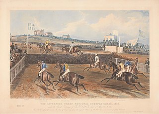 One of a set of four: The Liverpool Great National Steeple-Chase