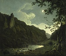 Dovedale by Moonlight, 1784. Museum of Fine Arts, Houston.