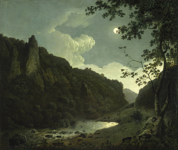 Dovedale by Moonlight, by Joseph Wright of Derby