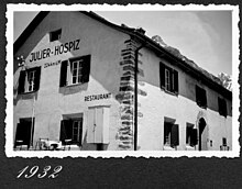 Julier-Hospiz im Jahre 1932