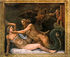 Iupiter and Olympia by Giulio Romano (16th century).