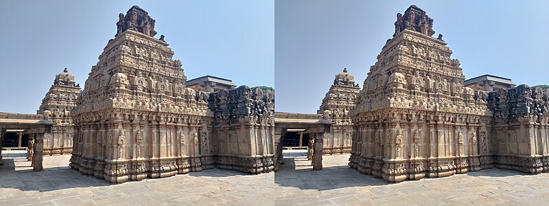 Arunachaleshwara and Bhoganandishwara shikaras