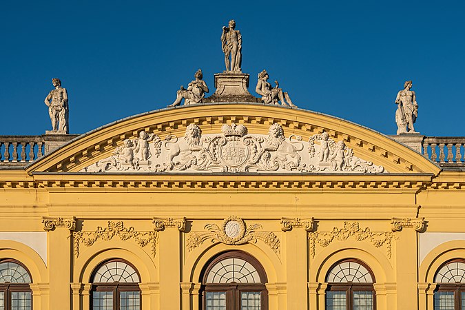 Kassel Orangery, left pediment