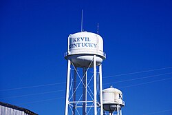 Torre de agua en Kevil