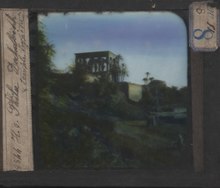 ile Philæ , temple de Trajan vers 1920