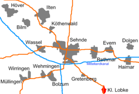 Klein Lobke's locatie