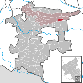 Poziția Kleinfischlingen pe harta districtului Südliche Weinstraße
